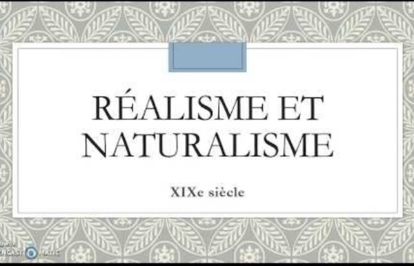 Réalisme et naturalisme en littérature