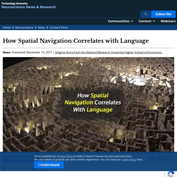 How Spatial Navigation Correlates with Language