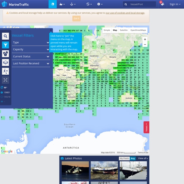 Carte en temps réel des navires - AIS - trafic maritime et positions - AIS Marine Traffic