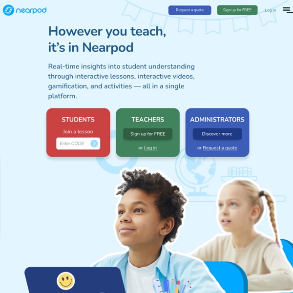 Nearpod: Create, Engage, Assess through Mobile Devices.