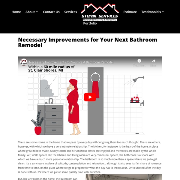 Necessary Improvements for Your Next Bathroom Remodel