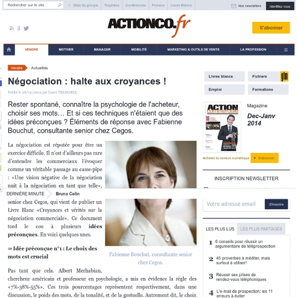 Négociation : halte aux croyances !