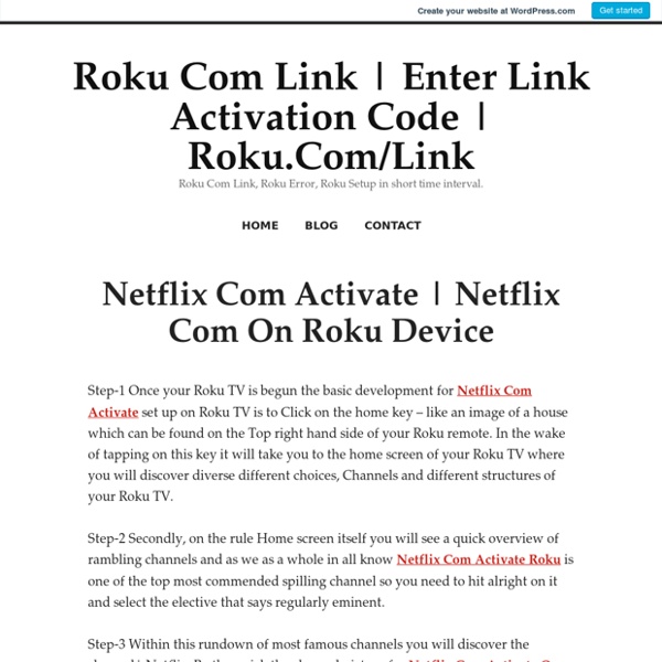 Netflix Com On Roku Device – Roku Com Link