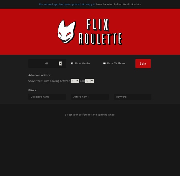 Netflix Roulette