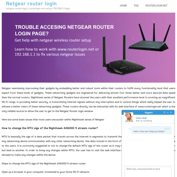 Netgear router login