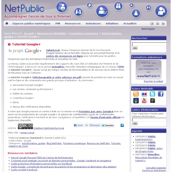 Tutoriel Google+