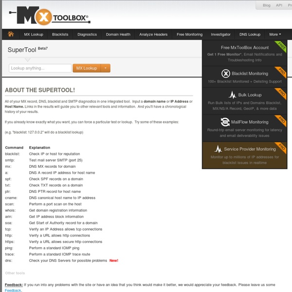 MX Lookup Tool - Check your DNS MX Records online