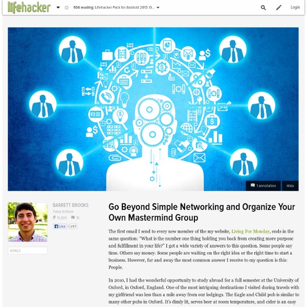 Go Beyond Simple Networking and Organize Your Own Mastermind Group