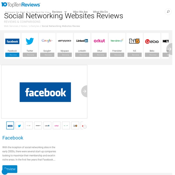 Social Networking Websites Review 2013 - TopTenREVIEWS