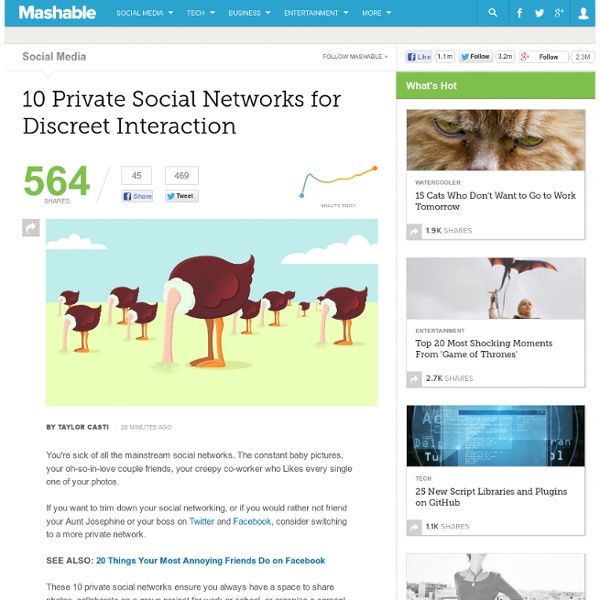 10 Private Social Networks for Discreet Interaction