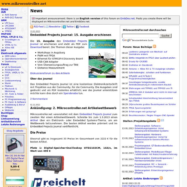 News - Mikrocontroller.net