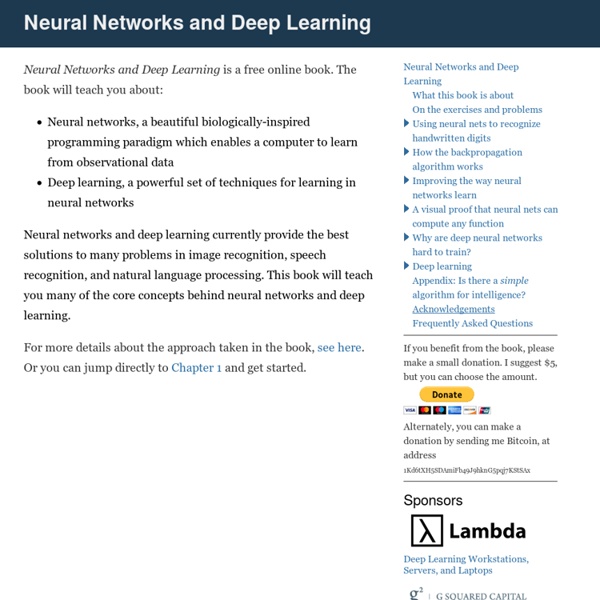 Neural networks and deep learning