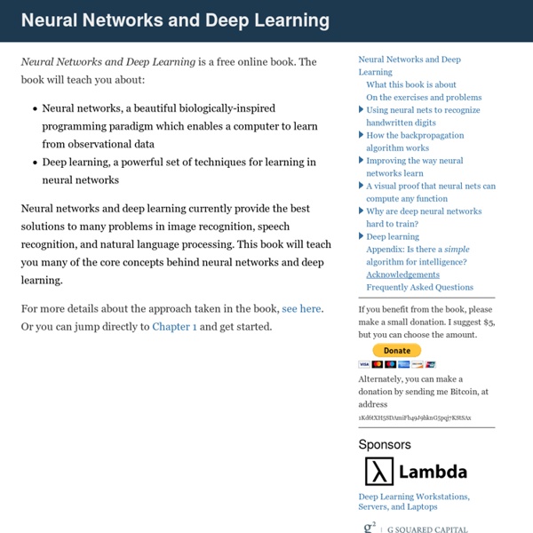 Neural networks and deep learning