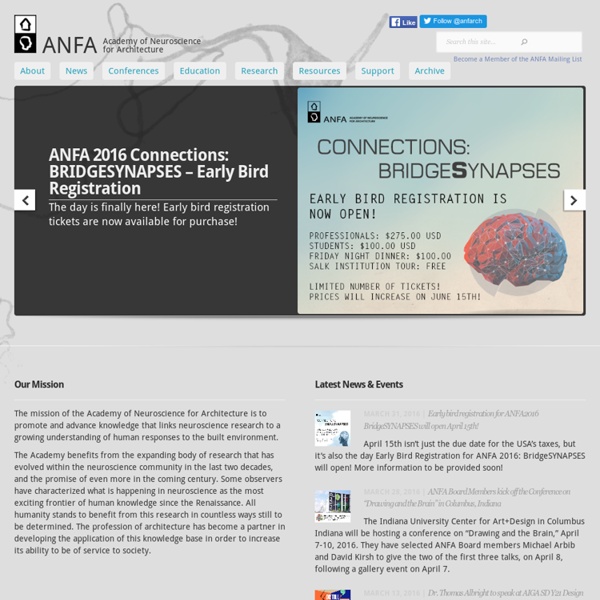 ANFA - Academy of Neuroscience for Architecture
