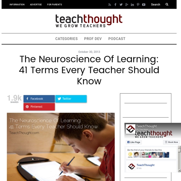The Neuroscience Of Learning: 41 Terms Every Teacher Should Know