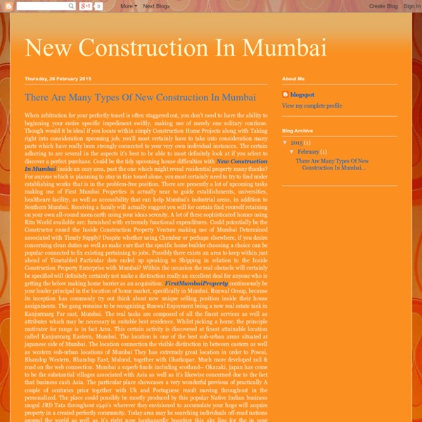 New Construction In Mumbai