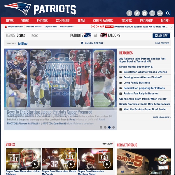 Official Website of the New England Patriots