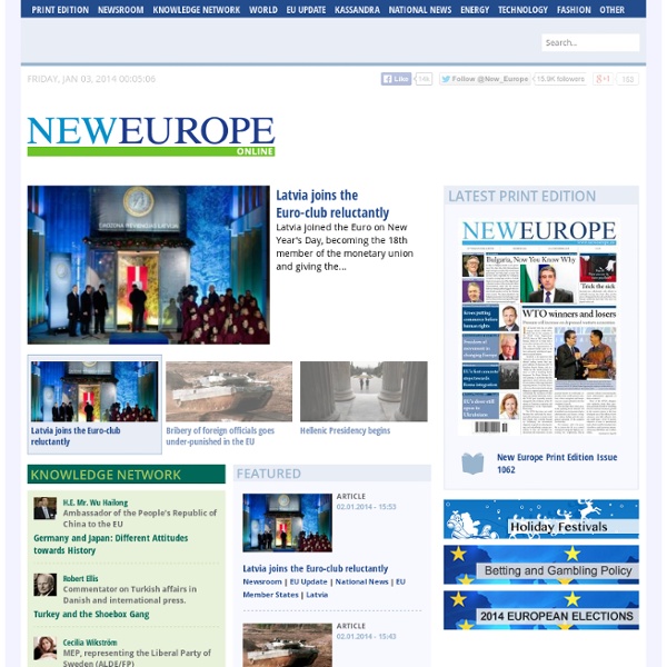 New Europe - The European News Source