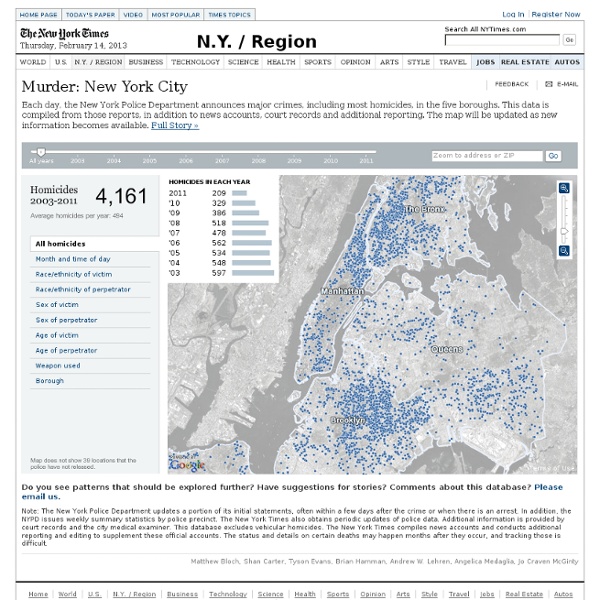 New York City Homicides Map