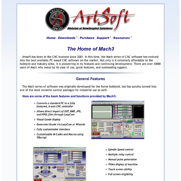 ArtSoft USA - Home of Mach3 and LazyCam