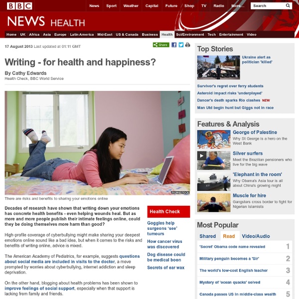 Writing - for health and happiness?