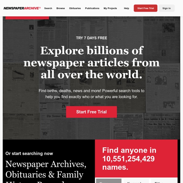 Explore Historical Newspapers Online