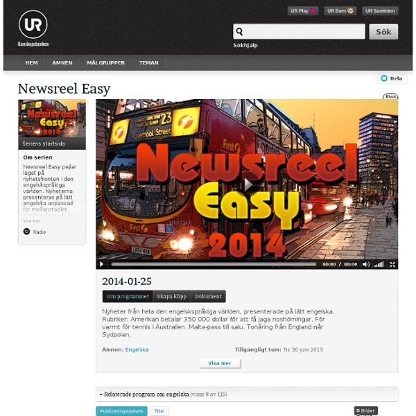 Newsreel Easy: 2014-01-25