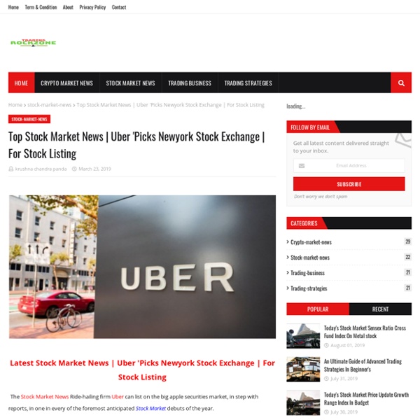 Uber 'Picks Newyork Stock Exchange