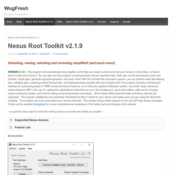 Nexus Root Toolkit v1.6.3WugFresh