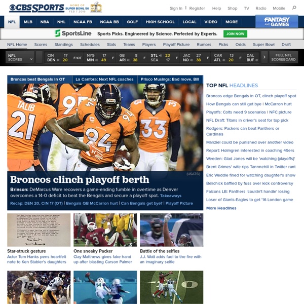 NFL Football - CBSSports.com News, Rumors, Scores, Stats, Fantasy