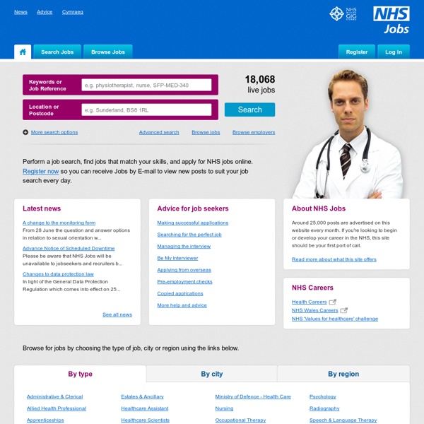NHS Jobs - Candidate Homepage