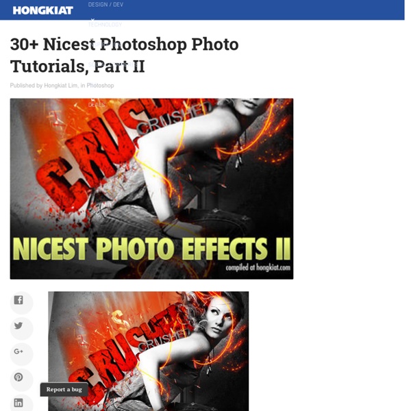 30+ Nicest Photoshop Photo Tutorials, Part II
