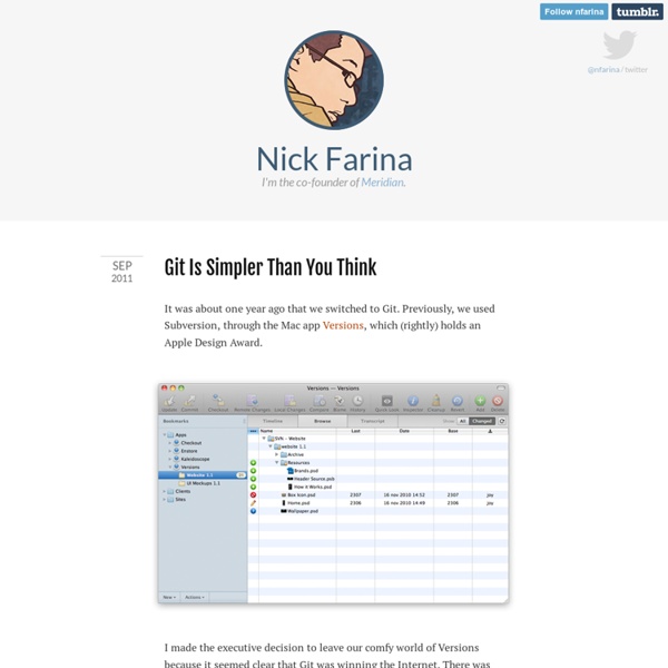 Nick Farina - Git Is Simpler Than You Think