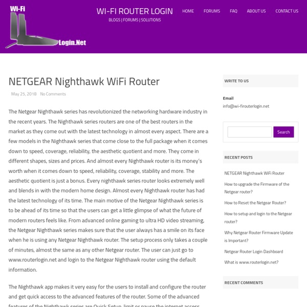 Wi-Fi Router Login