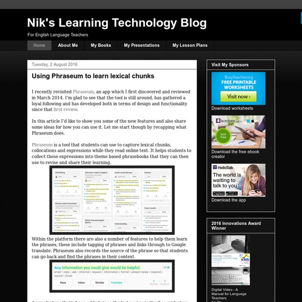 Nik's Learning Technology Blog