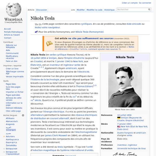 Nikola Tesla Pearltrees