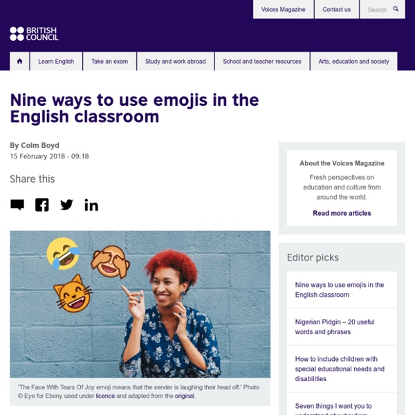 Nine ways to use emojis in the English classroom
