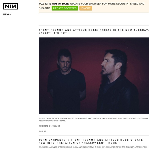Nine inch nails / new album out now / on tour now