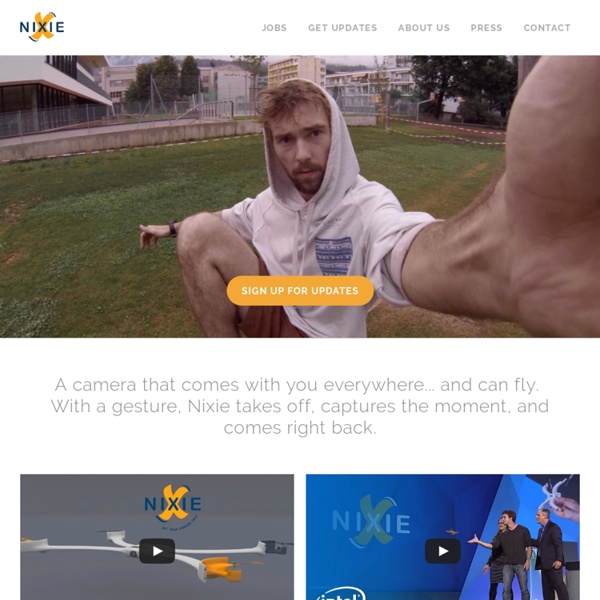 The first wearable camera that can fly