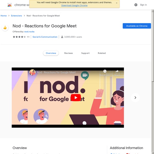 Nod - Reactions for Google Meet