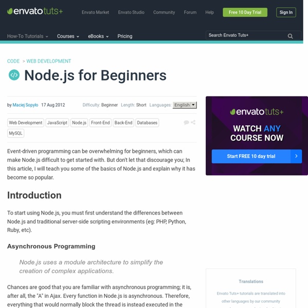 Node.js for Beginners