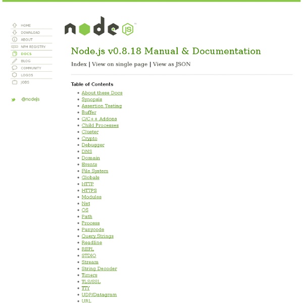 Node.js API (last dev version)