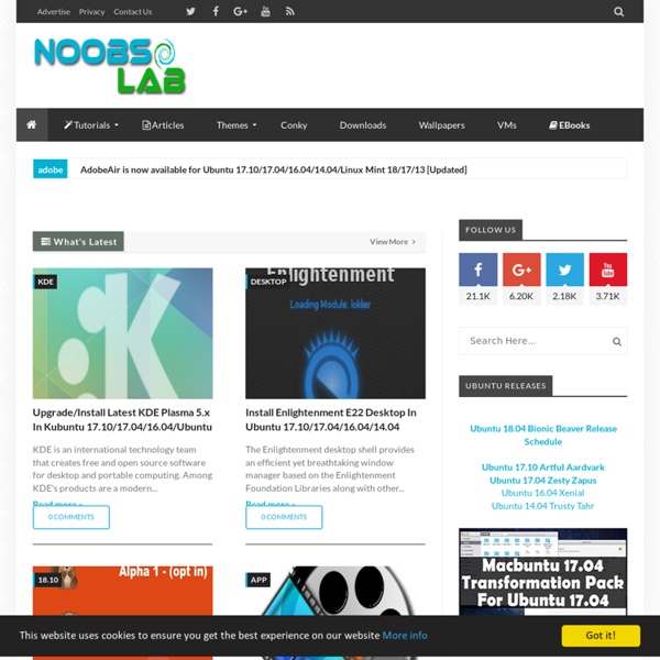 Noobs on Ubuntu, Mint and Debian, HD Wallpapers, Tutorials