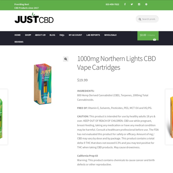 1000mg Northern Lights CBD Vape Cartridges