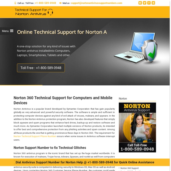 #1800-746-3915 Norton 360 Support Phone Number