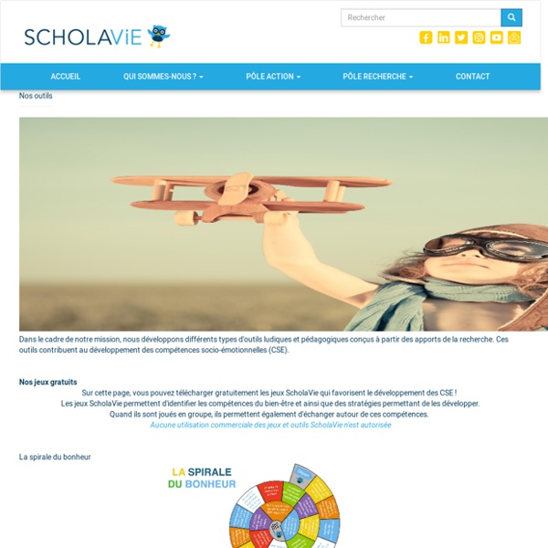 Nos outils : Jeux gratuits pour le développement des compétences socio-émotionnelles (ScholaVie)