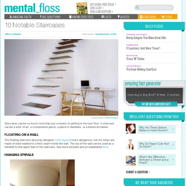 Mental_floss Blog » 10 Notable Staircases