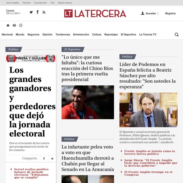 LA TERCERA - Noticias, deportes y actualidad de Chile y el mundo