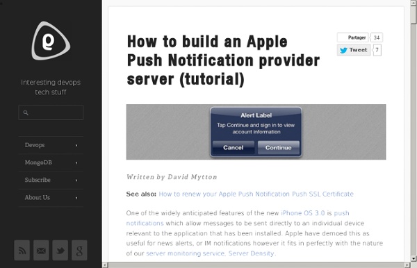 How to build an Apple Push Notification provider server (tutorial) « Boxed Ice Blog