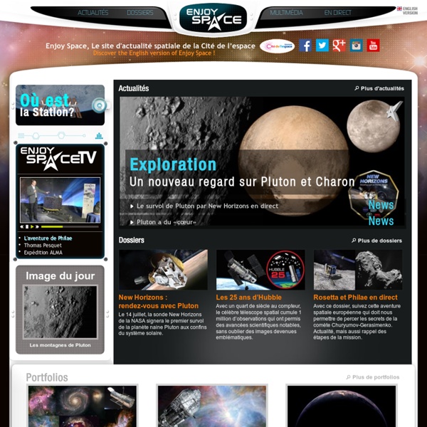Enjoy Space, votre nouveau site d'actualité spatiale